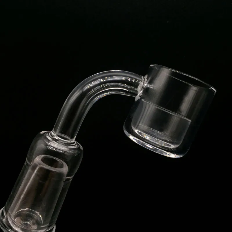 2mm XL 25mm OD Flat Top Quartz Banger Nails 45/90 Degrees with removable Quartz insert For Glass Bongs Oil Rigs