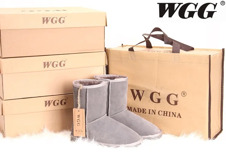 WGG bottes New Classic bottes d'hiver imperméable à l'eau pour enfants chauds filles d'hiver garçons garçons bottes de neige enfants australiens bottes de neige chaussures 2018