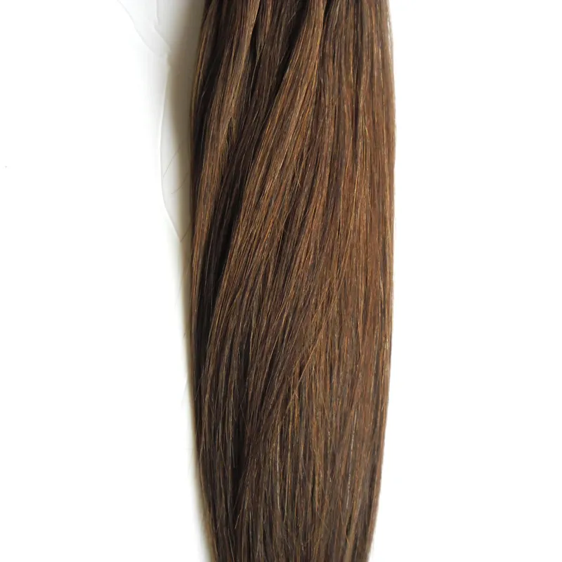 6 Medium Brown micro ring hair extensions 100g 1gs micro bead hair extensions 100s Apply Natural Micro Link Hair Extensions Huma7796651