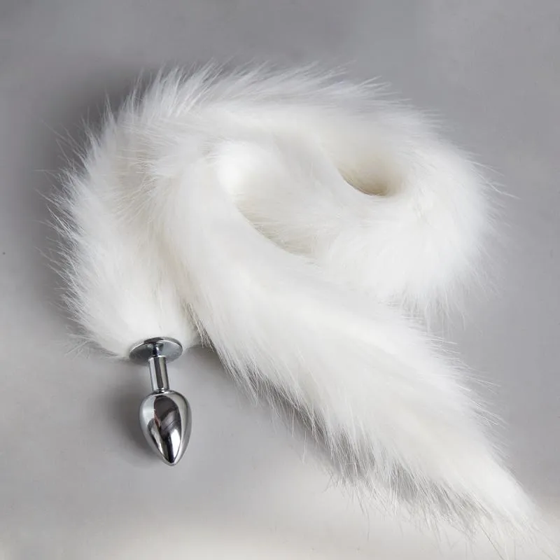 Bdsm Long Fox Tail Anal Plug In Adult Games For Couples Metal Anus Pleasure Bead Butt Plug Fetish Porno Sex Products Flirt Toys For Women