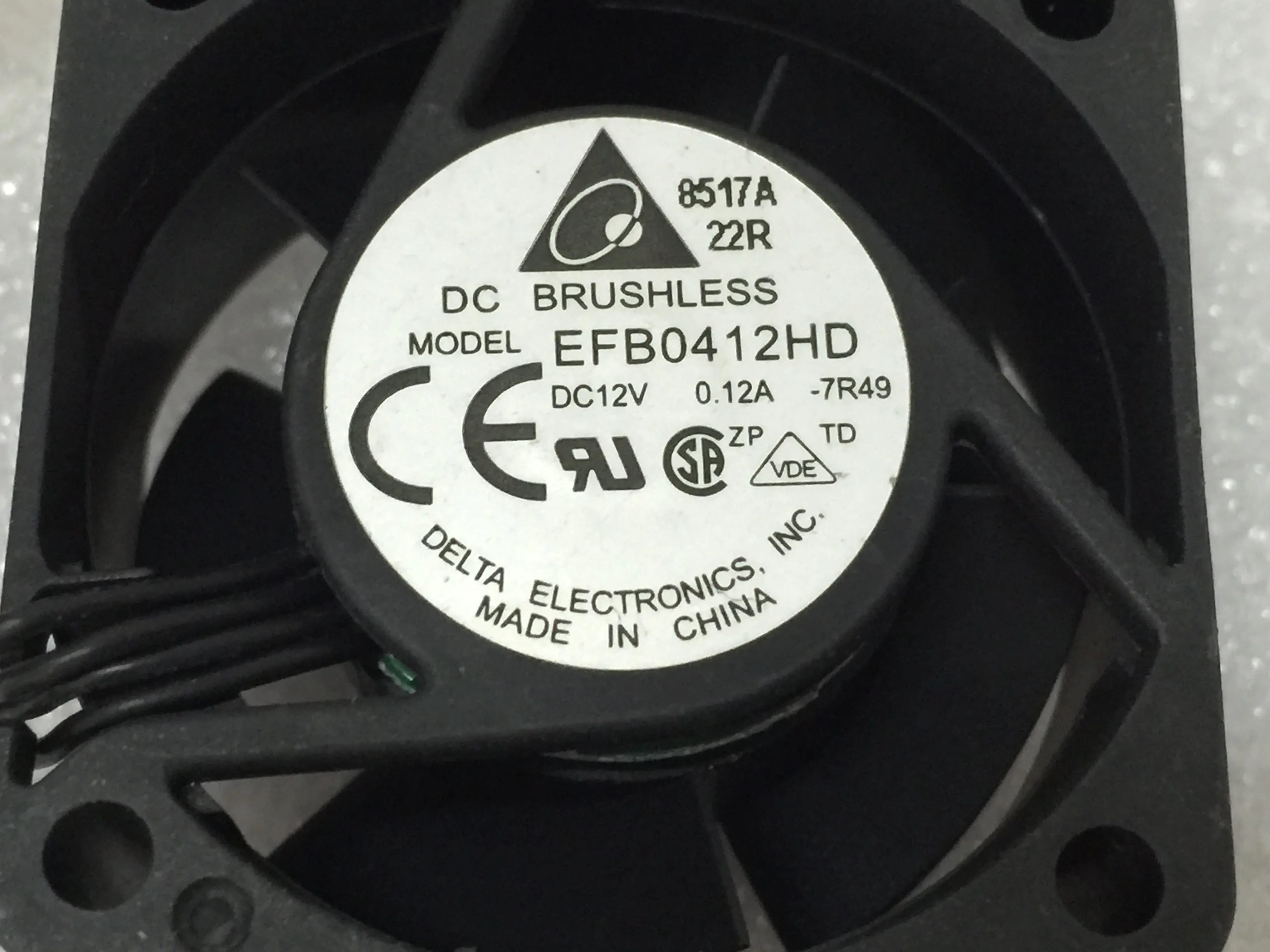 Para Delta EFB0412HD 7R49 Square Refrigeing Fan012342124241
