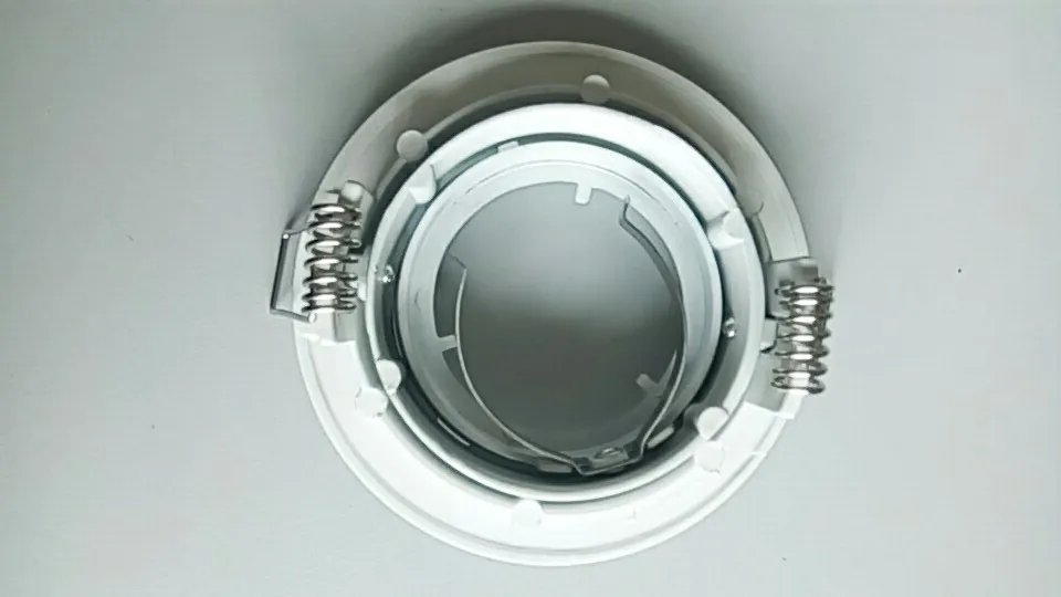 3 بوصات من الألومنيوم المصبوب MR16 GU10 مصباح سقف معلق مثبت أسفل الإضاءة مع تشطيب نيكل أبيض ناعم