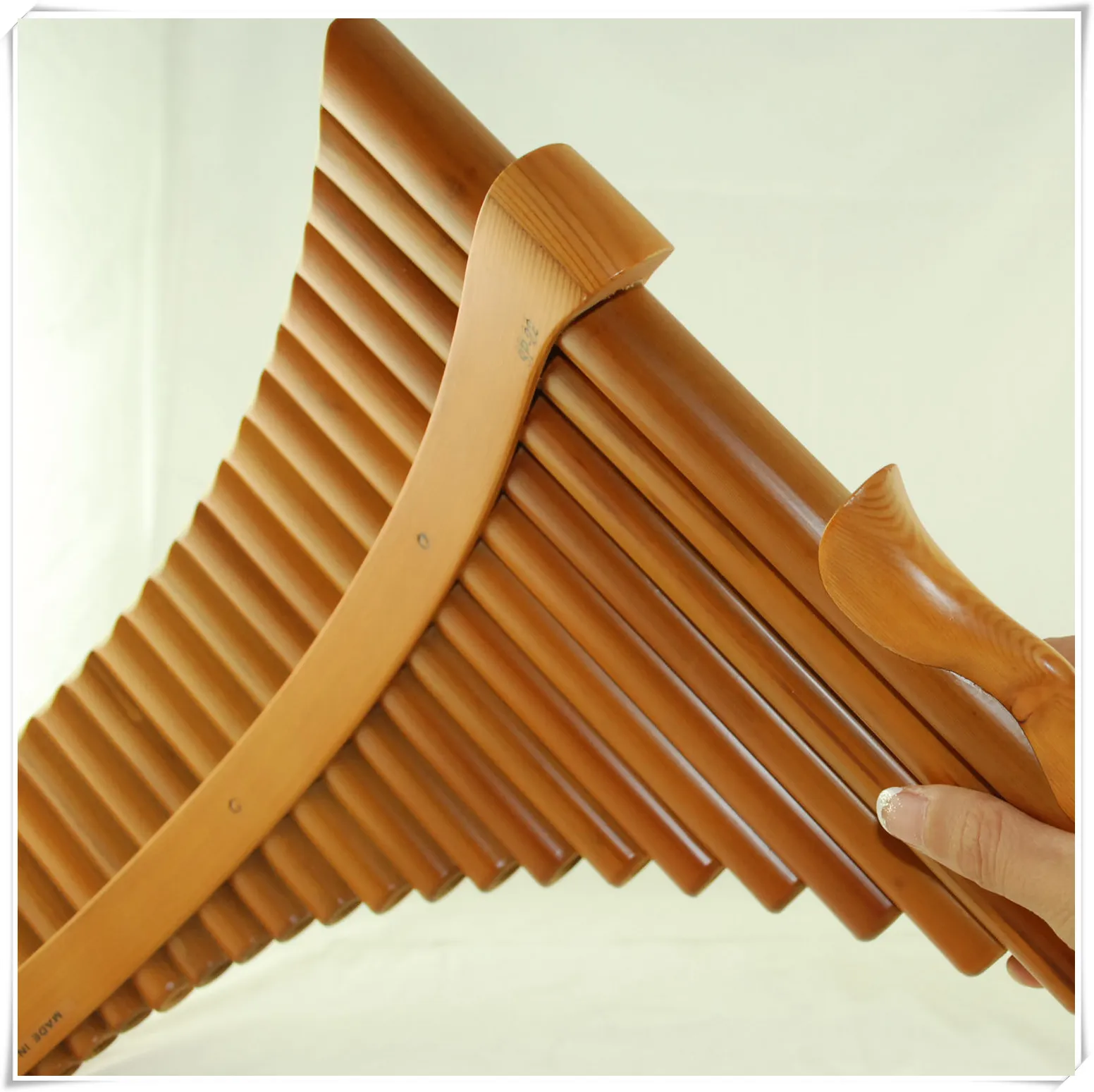Flûte de pan 22 tuyaux Instrument à vent en bambou naturel Panpipe G Key Flauta Xiao Flûte de pan à la main Flauta Instruments de musique folkloriques
