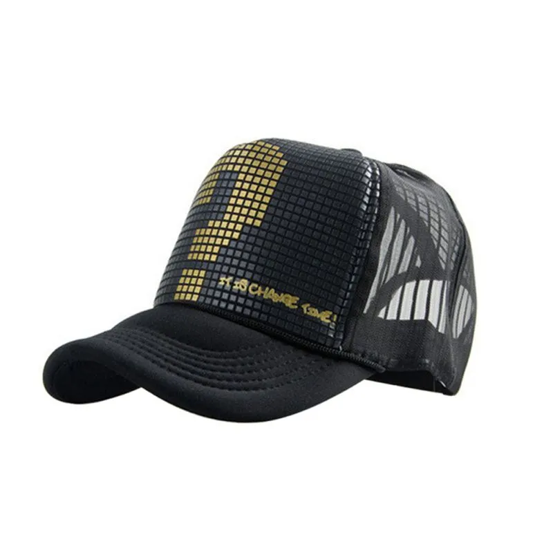 Toptan-Yüksek Kaliteli Yaz Erkek Kadın Örgü Şapka Trucker Visor Ayarlanabilir Snapback Beyzbol Şapkası