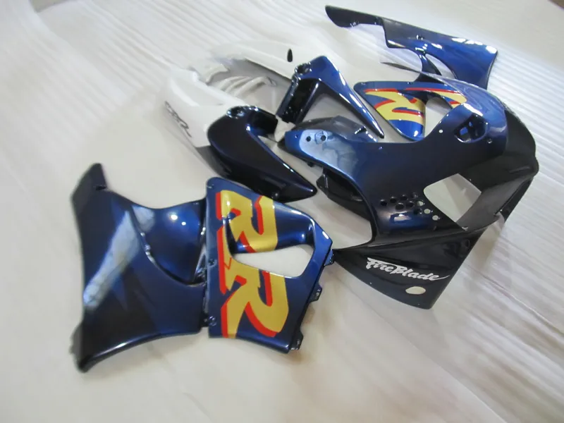 Kit carenatura vendita calda Honda CBR919RR 98 99 carenature bianche blu intenso set CBR 900RR 1998 1999 OT22