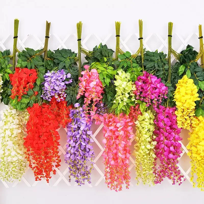 110cm Wisteria Wedding Decor 6 couleurs Artificielle Décoratif Fleurs Guirlandes pour Fête De Mariage Maison Pour Livraison Gratuite