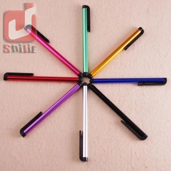 Penna stilo capacitiva universale Iphone 7 6 5 5S Touch Pen cellulare tablet Colori diversi 5000 pezzi / lotto