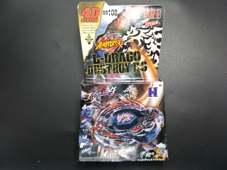 L-Drago Destroy (المدمر) Metal Fury 4D Beyblade BB108 B148 - USA SELLER (بي بليد فقط) دون قاذفة