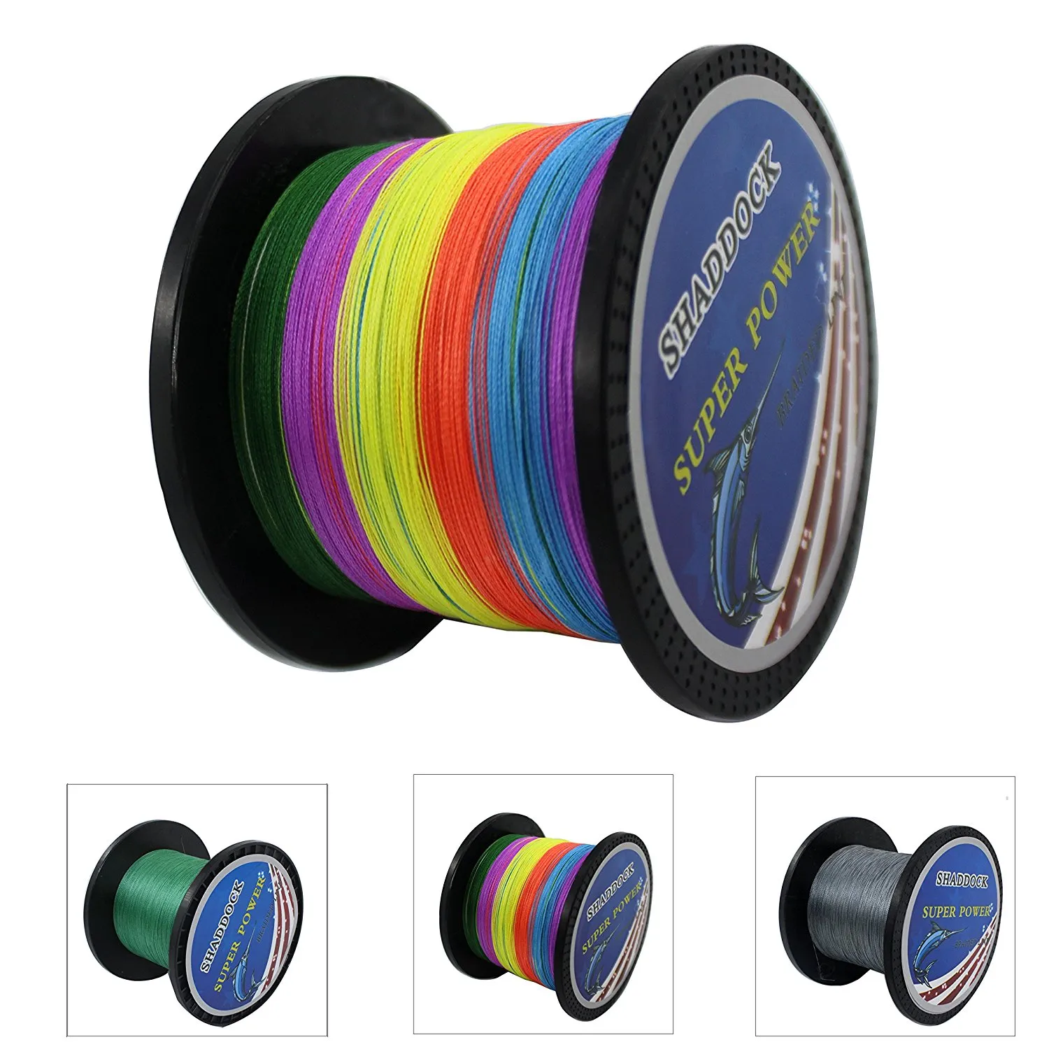 High Strength 4 Strand PE Braided Fishing Line 45LB To 100LB, 100M