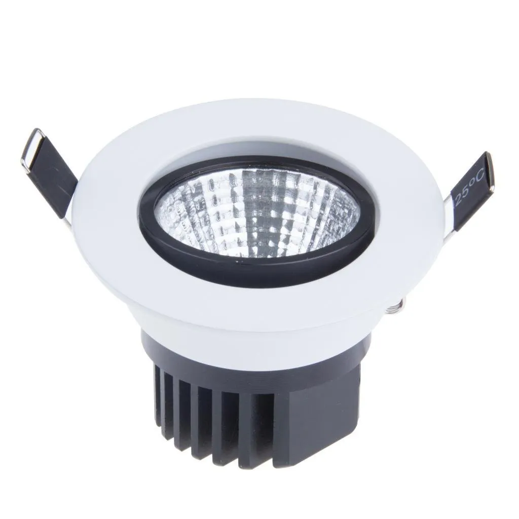 Lampy sufitowe ściemniane wpuszczone LED Downlight COB 6W 9W 12W 15W Ściemnianie Lampa światła AC 110V 220 V