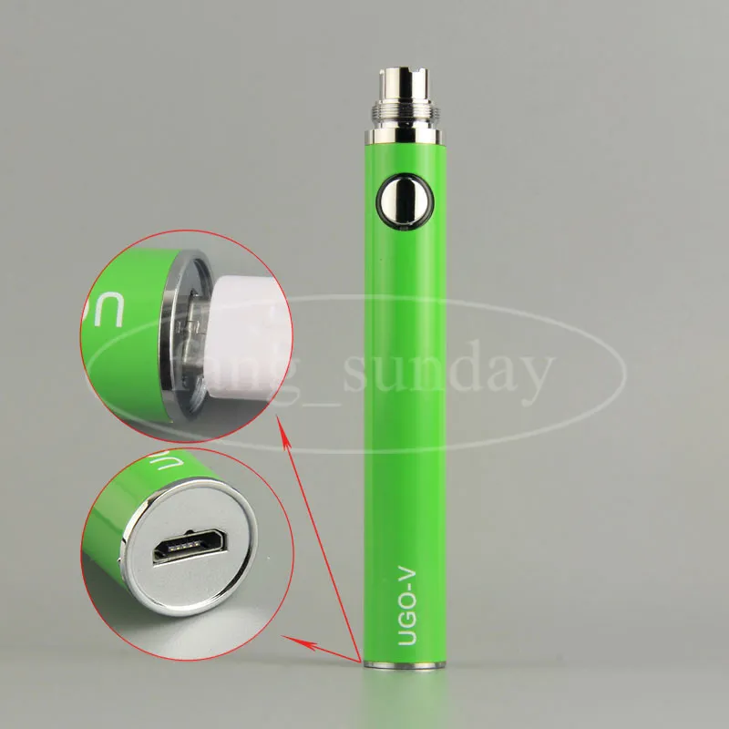 EGO Pass Through E Cig Vape Batterij USB Kabel Oplader Bodem Lading 650 900 1100 mah eVod 510 Draad e-sigaret Vaporizer Pen