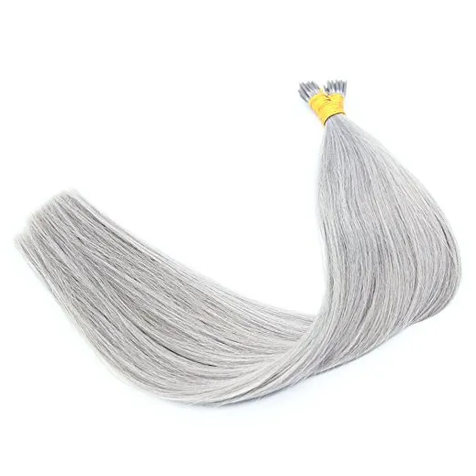 1603903926039039 1gstrand 100slot Grey Color Double Drawn Nano Ring Loop Human Hair Extension9239091