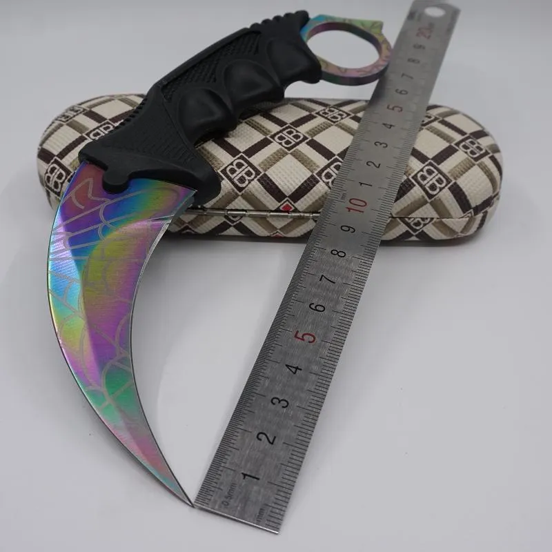 Counter-Strike csgo Claw Karambit Knife CS GO Fixed Blade Training Rescue Camping Survival Knives Outdoor EDC Multi Tools