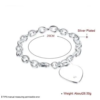 Vente en gros - Cadeau de Noël au prix le plus bas au détail, livraison gratuite, nouveau bracelet de mode en argent 925 B268