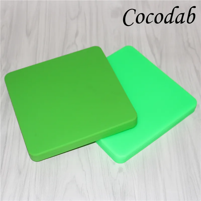 Bocaux en silicone en gros boîtes de cire dab vaporisateur contenants d'huile Bocal à pizza nouveauté 178 * 178 * 20mm et barboteur émoussé en silicone DHL