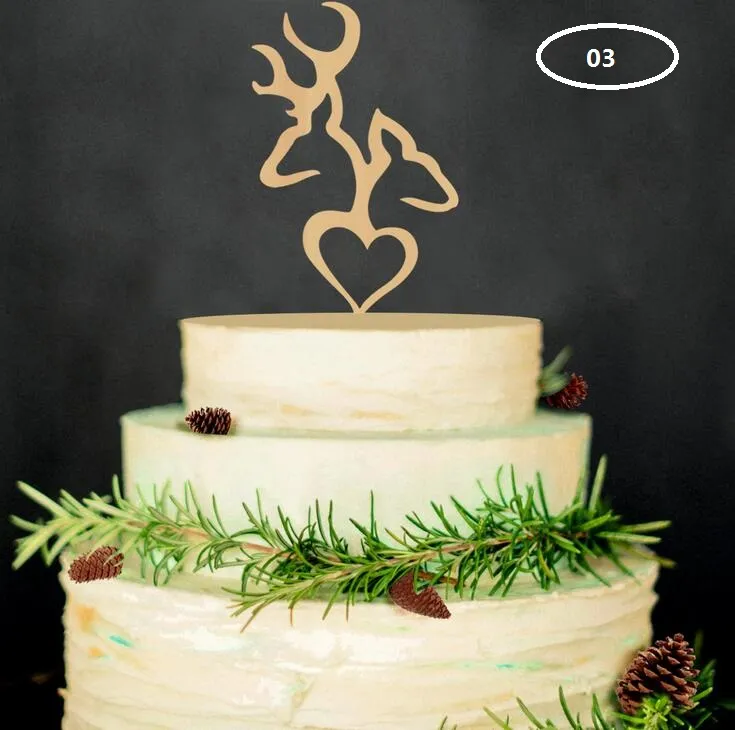 La torta nuziale in materiale legno inserito nella carta Torta nuziale inserita decorazione personalizzata matrimonio spina in legno WT0478391995