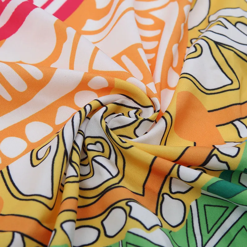 Tigrezy Serviette de plage ronde à séchage rapide, serviette de plage Mandala modèle abstrait