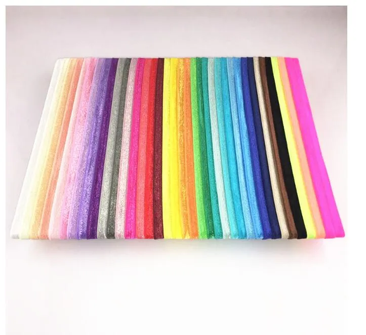 BABY Mädchen Jungen Nylon Gummibänder DIY Regenbogen Haarschmuck für Kinder Kleinkind Kleinkind 35 Farben