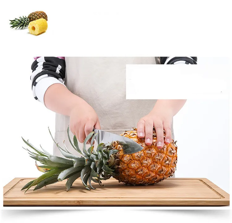 DHL Creatieve roestvrijstalen fruit ananas corer ananass licers keukengereedschap ananas peeler parer mes 50 stks