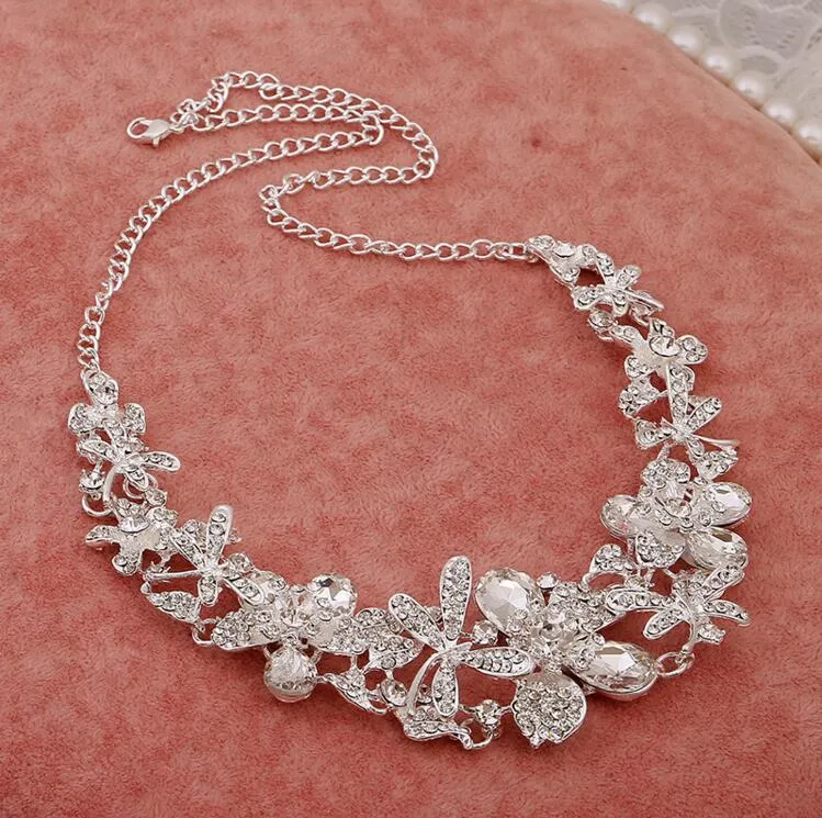 High Quality Hot Sale Wedding Bridal Crown Necklace Earring Party Jewelry Bridal Jewelry