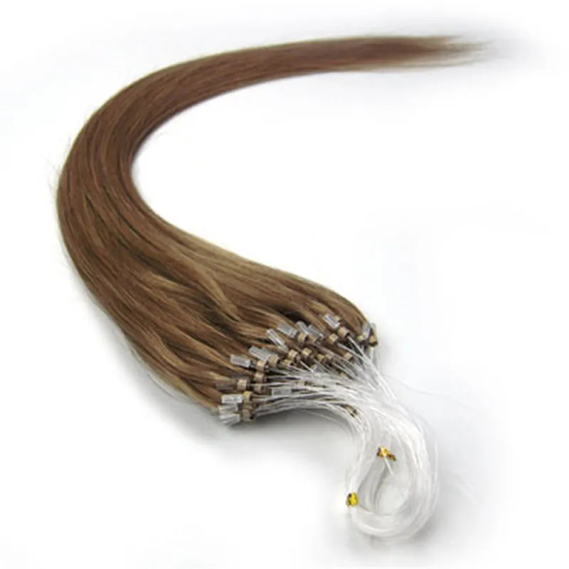 Loop Hair Extensions 100st Pack Silkesly Straight Brasilian Human Hair Micro Ring Links Hair Extensions9196655