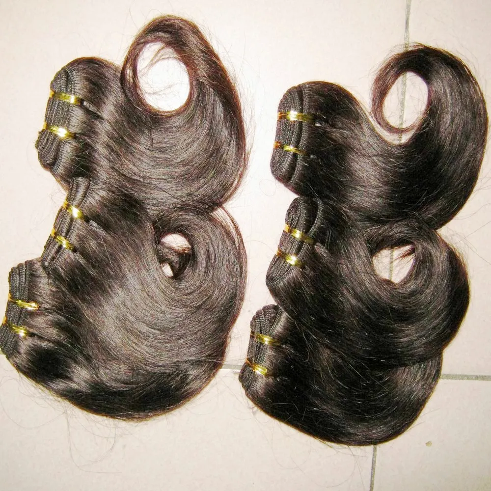 Småföretag Lovely Human Hair Brazilian Body Wave 8 tum / buntar Deal Mr.Right