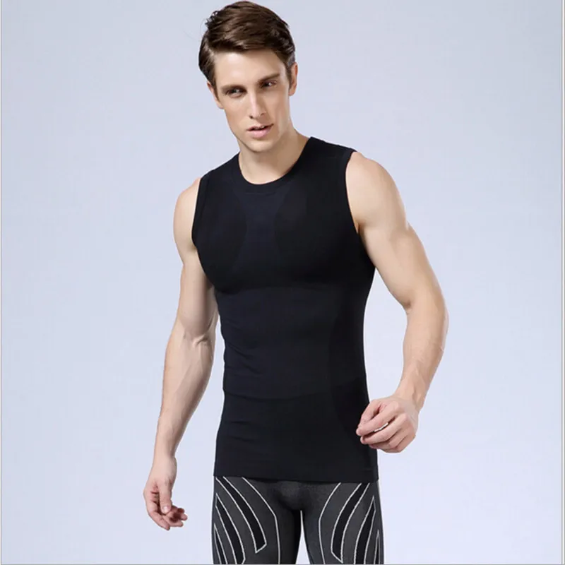 New three-color, summer sleeveless vest comfortable stretch running sportswear new men's sports T-shirt. Best for fitness