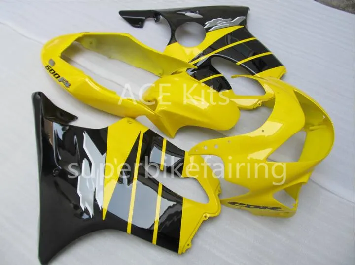 3 omaggi Honda CBR600F4 99 00 CBR 600F4 CBR600 1999 2000 Carenatura moto ABS Giallo Nero AA30