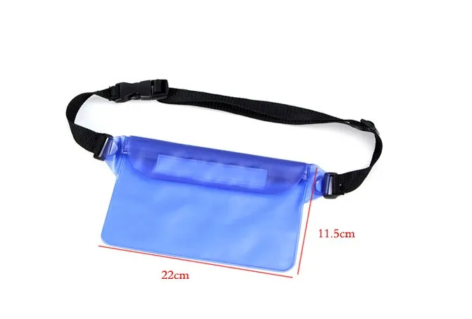 DHL gratuit 22*17CM Transparent 3 fois joint 10m sac étanche pour sac de natation à la dérive Spa peut y mettre la clé de votre portefeuille de téléphone