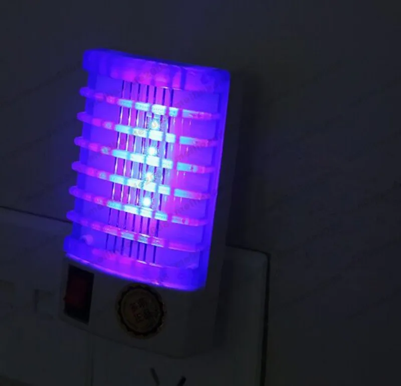 Nowy 220V110V Ultraviolet Ray Electric Mosquito Pest Control Killer Fly Bug Owad Pułapka Zapper Repeller Mini LED Killer Night Lamp2963625