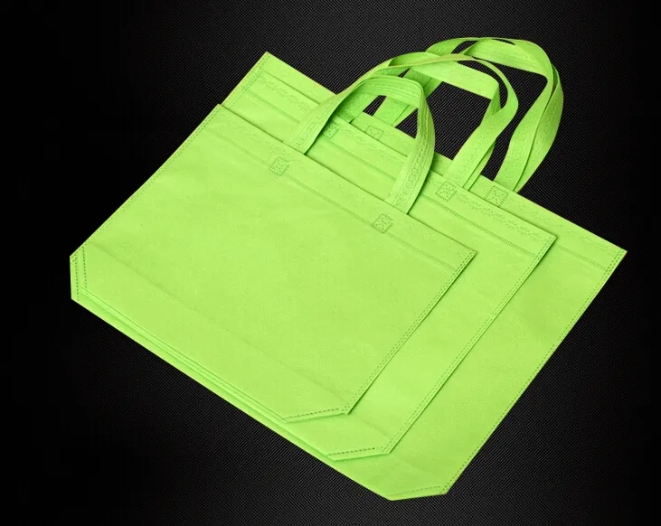 Non tessuto Personalizza borse Borse la spesa stampa logo Abbigliamento Regali Eco Bag In stock all'ingrosso