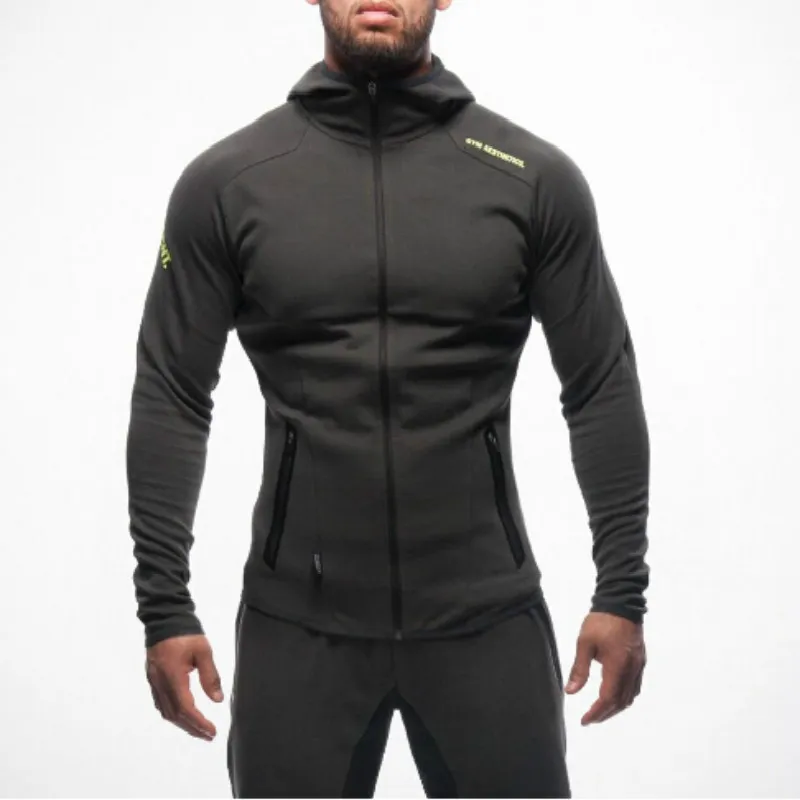 Men's Hoodies & Sweatshirts Mens Bodybuilding Gym Workout Shirts Hooded Sport Suits Tracksuit Men Chandal Hombre Wear Animal