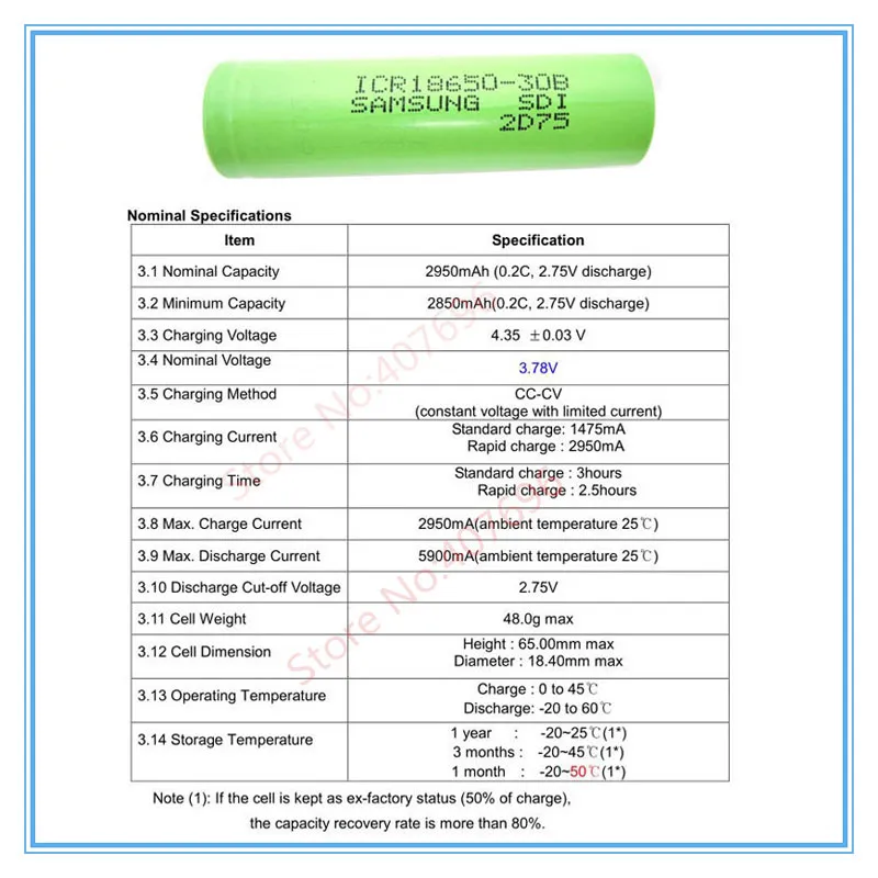 ICR18650-30B