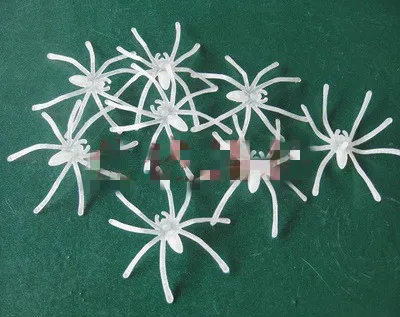 4,5 * 5cm halloween plast svart spindel Joki leksaker dekorationng realistisk