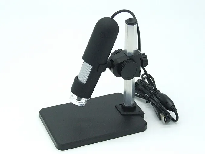 Wholesale-1000x USB Digital Microscope + holdernew, 8-LED Endoscope with Measurement Software usb microscope