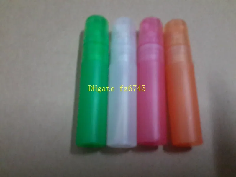 Coloré 5 ML En Plastique Pulvérisation Bouteilles De Parfum Vide Rechargeable Atomiseur Bouteille Conteneur Fedex DHL Expédition Rapide, 