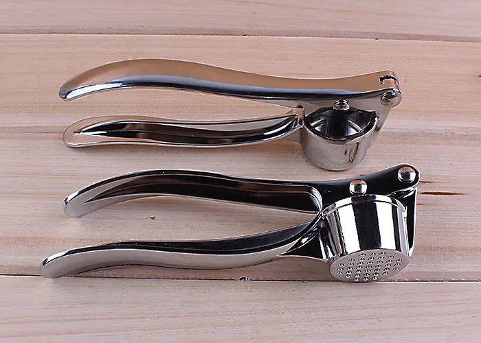 garlic presses stainless steel manual peeling garlic mashing garlic tools for barbecue picnic kitchen tools 15.5cm/6.1inch length