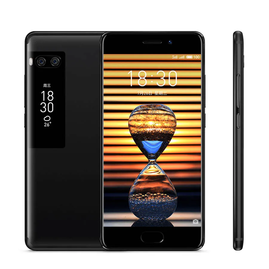 オリジナルのMEIZU PRO 7 4G LTE携帯電話4GB RAM 64GB / 128GB ROM MTK Helio X30デカコアAndroid 5.2 "16.0mp指紋IDスマート携帯電話