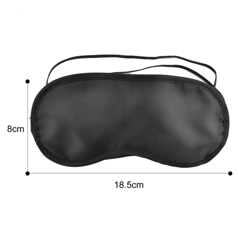 50 stks / partij cadeau reizen slapen zwart kleur oogmasker beschermende eyewear oogmasker cover schaduw blinddoek ontspannen