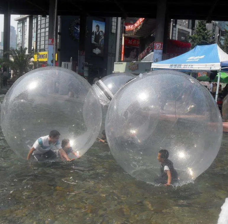 Gratis frakt 2m promenad på vatten boll / vattensporter ballong vatten promenader boll / vatten zorb boll / uppblåsbar mänsklig hamster boll