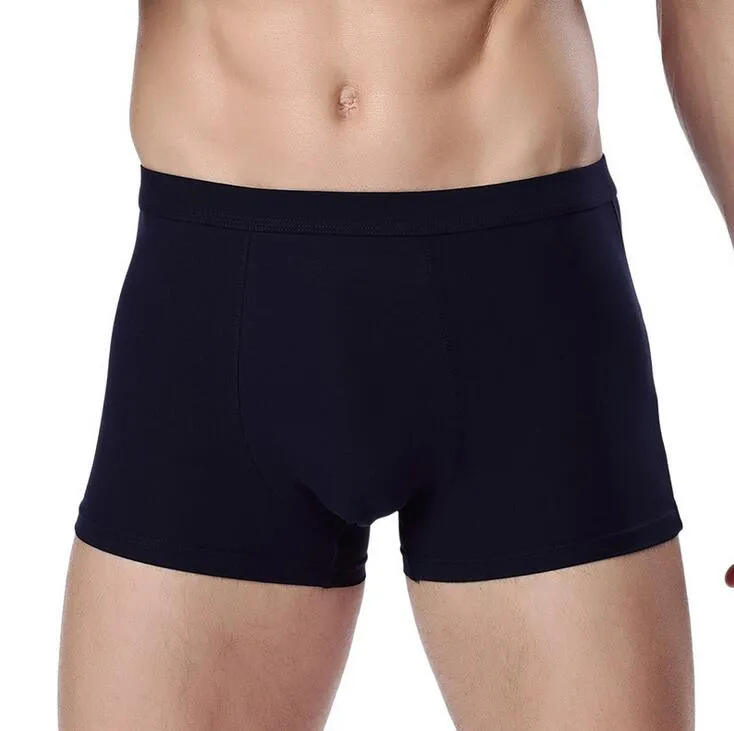 Nouveaux sous-vêtements pour hommes sous-vêtements cotons sous-vêtements pour hommes en coton à la taille pantalons plats confortables MU008 pour hommes Underpant