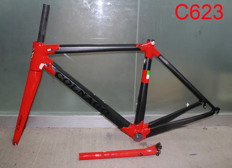 New Blacn Red Colnago C60 Frame Carbon Bicycle Frameset