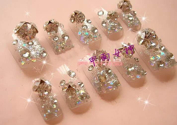 Cristal AB SS6 Nail Art Strass Cristal Strass 3D Nail Art Décoration Bijoux Accessoires Dos Plat Pierre