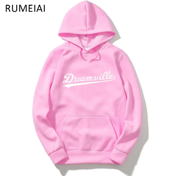 Erkekler Dreamville J. COLE Tişörtü Sonbahar Bahar Kapşonlu Hoodies Hip Hop Rahat Kazaklar Giyim Tops