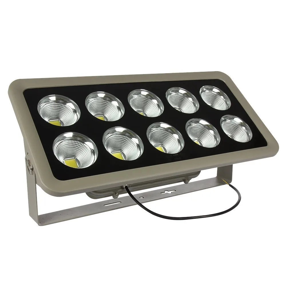 Floodlights High Power Cob Led Flood Light 150W 200W 300W 400W 500W Vattentät Utomhus Garden Spotlights Kommersiell AC85-265V