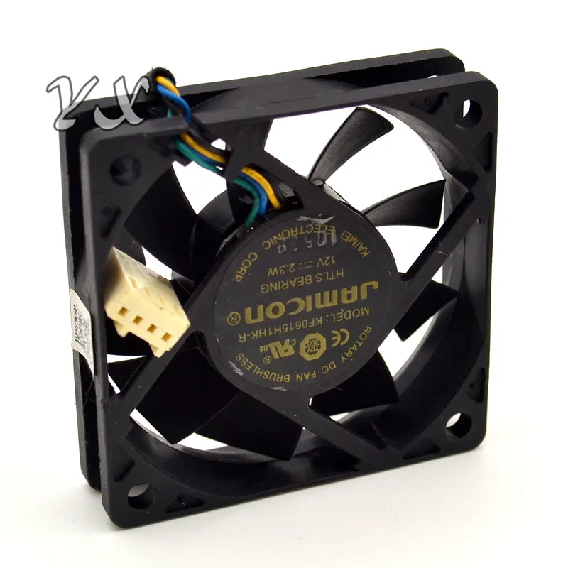 Süper sessiz Soğutma fanı KF0615H1HK-R DC 12 V 2.3 W 4-wire 4-Pin 50mm 60X60X15mm