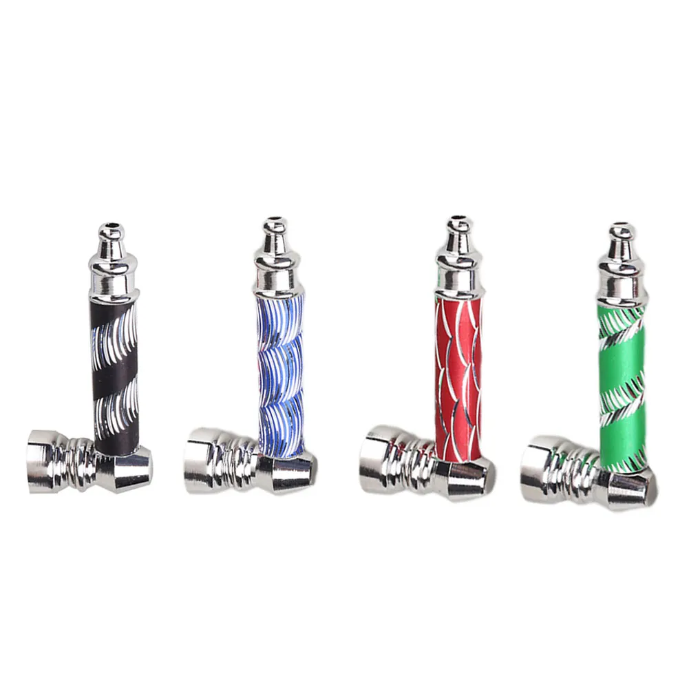 Stainless Steel Portable Metal Tobacco Pipe Filter Smoking Pipe Mini Cigarette 2024 Smoke Stocks