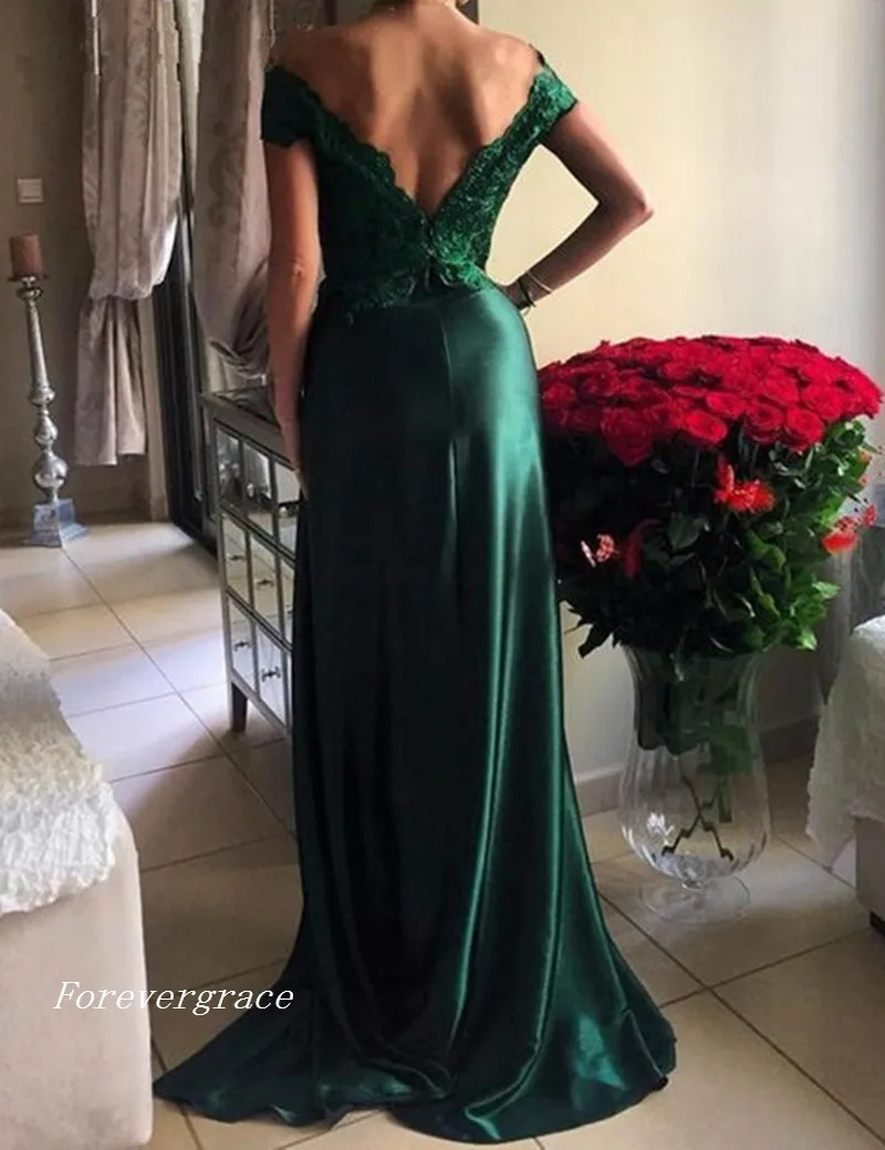 Sexy Lace A Line Prom Dress High Quality Off Shoulder Floor Length Backless Formal Evening Party Gown Custom Made Plus Size