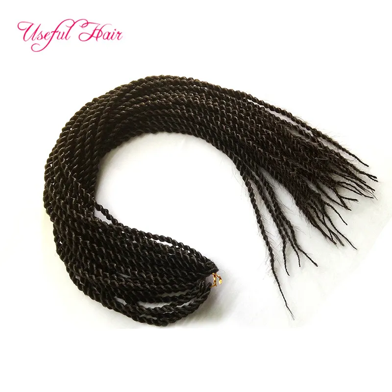 22inch senegalese twist pre-loop synthetic braiding hair crochet hair extensions cloud nine brazilian braiding hair bouncy twist