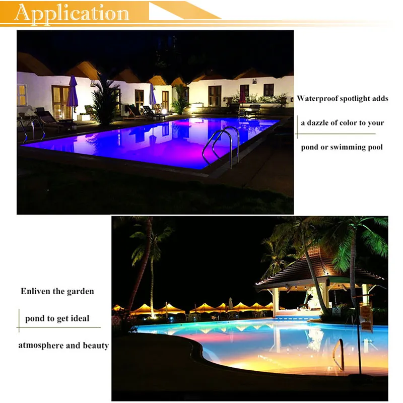 Wireless Pool Lights Switch 220V 120V Remote Controller med Power Push -knappen för simning Pool Ljuslampa Fountain Pond Lighting4880267